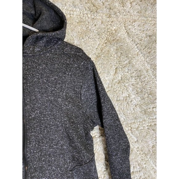 Eddie Bauer Womens Full Zip Hoodie Black Gray Heather Lightweight Size Small - Picture 4 of 11